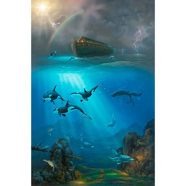 "New Beginning" Noah's Ark Poster - 24" x 36"