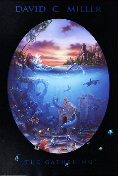 "The Gathering" Dolphin Poster - 24" x 36"