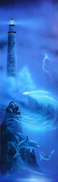 "Lighthouse Point" Poster - 12" x 36"