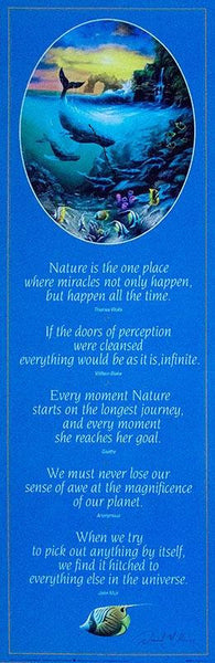 "Miracles" Humpback Whale Poster - 12" x 36"