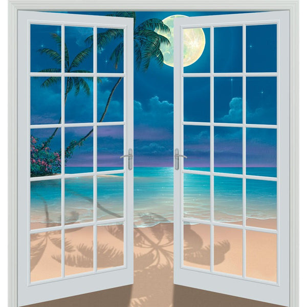 Moon Shadows (80" x 84") - French Door Wall Mural