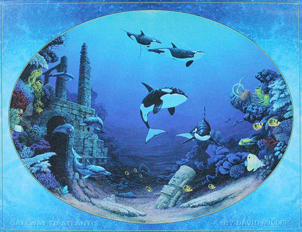 "Gateway to Atlantis" Orca Poster - 24" x 30"