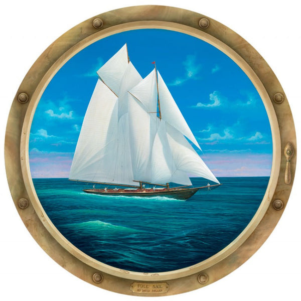 Porthole Round Window Mural -41" diameter