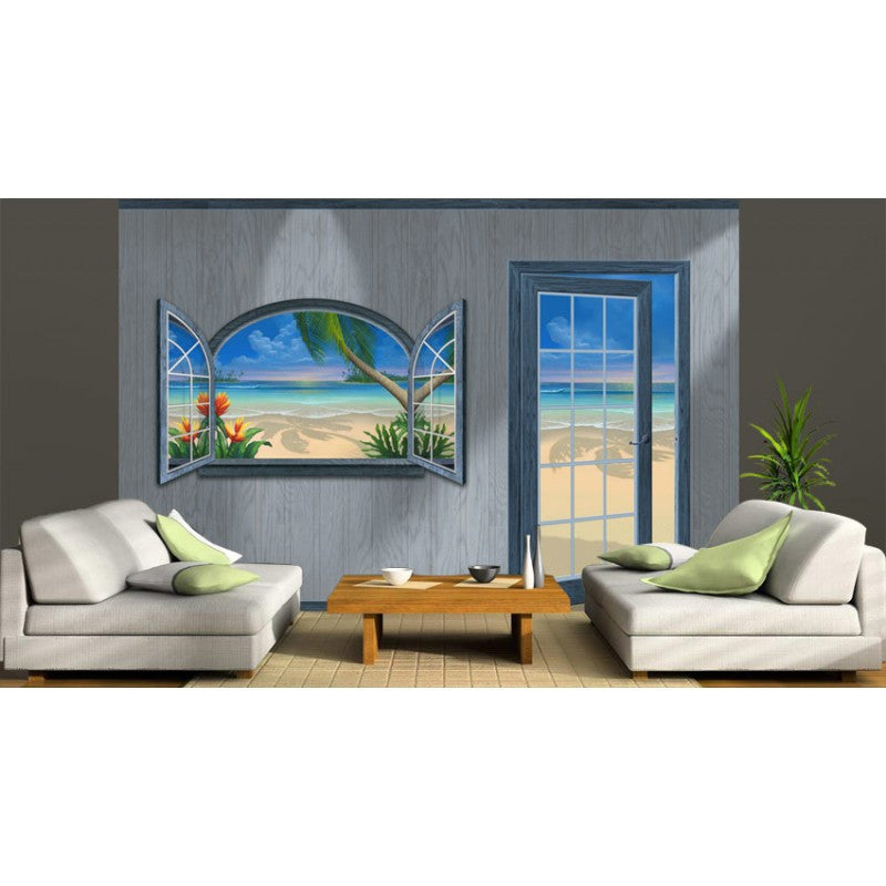 Room with a View (96" x 144") - Beachwood Wall Mural